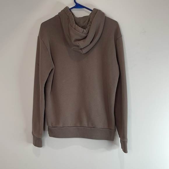 Hollister Mens Pullover Hoodie Relaxed Fit Coffee Quartz Brown Size XS *AS IS - Picture 13 of 15